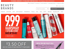 Tablet Screenshot of beautybrands.com